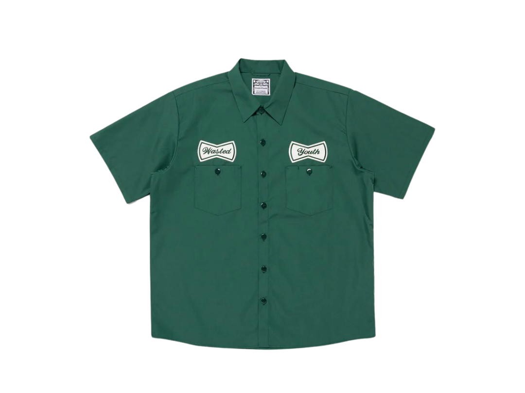 HUMAN MADE HUMAN MADE WORK SHIRT S/S green