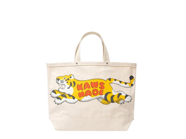 Human Made Human Made x Kaws Made Tote Bag Large #1 White - view 1