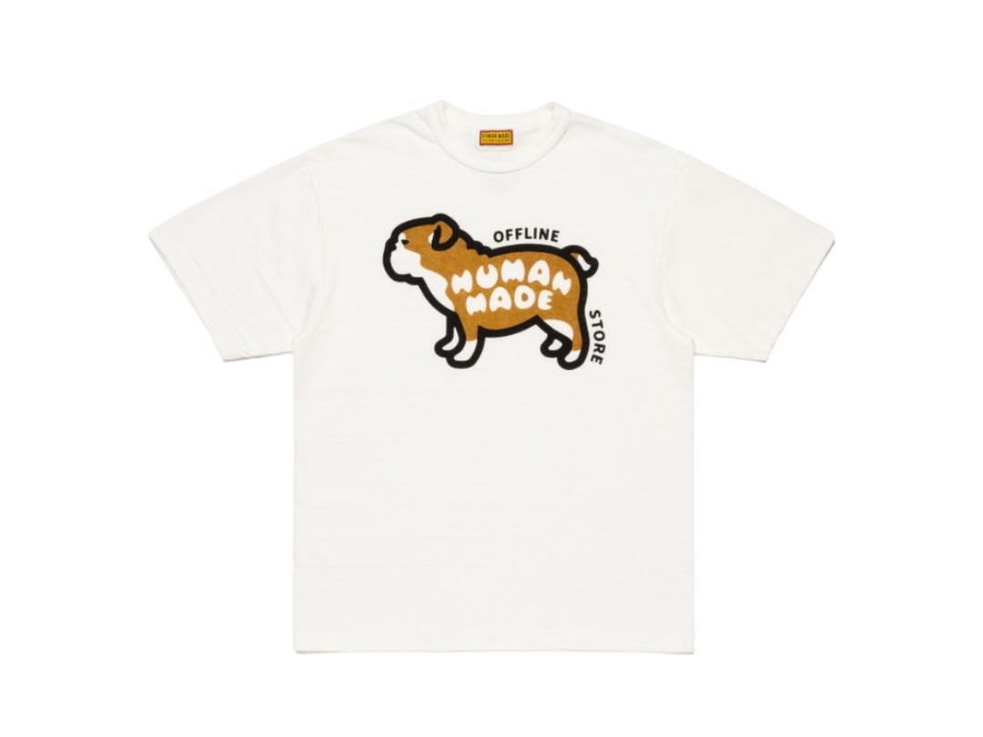 HUMAN MADE HUMAN MADE Animal Graphic T-Shirt Bulldog White