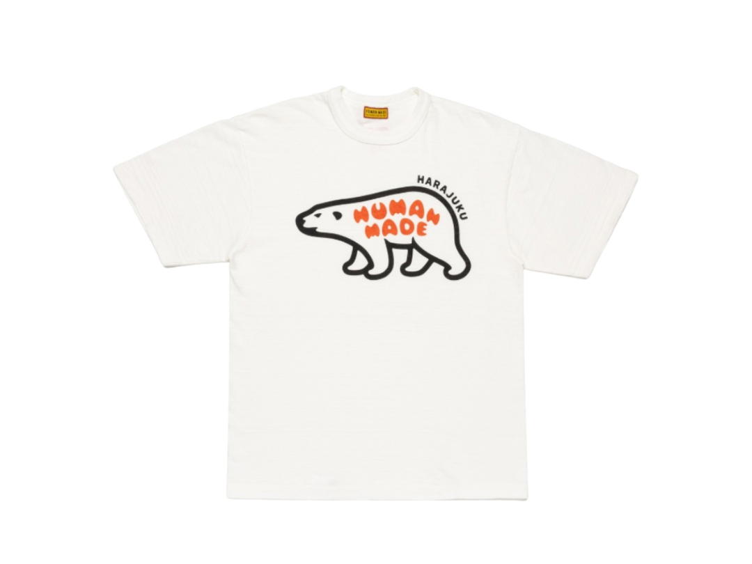 Human Made Human Made Animal Graphic T-Shirt Polar Bear White