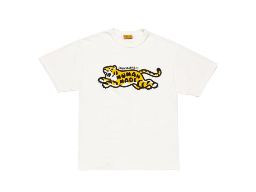 Human Made Human Made Animal Graphic T-Shirt Tiger White