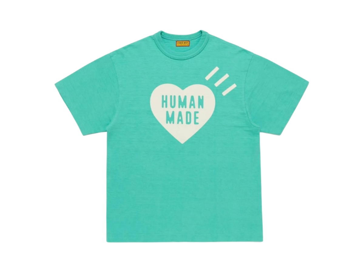 Human Made Human Made Heart Graphic T-Shirt Turquoise White