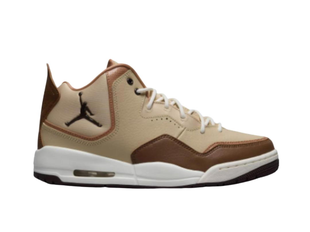 Jordan Jordan Courtside 23 Anti Slip Wear Resistant Mid Top Vintage Basketball Shoes Unisex Brown