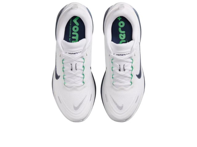 Nike Nike Vomero Plus White Green Spark World Indigo Midnight Navy - view 4
