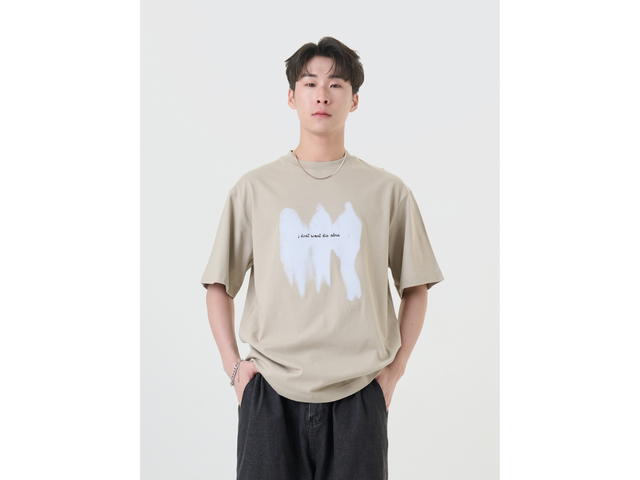 Hype It Hype It Ghost Oversized T-shirts Taupe - view 4