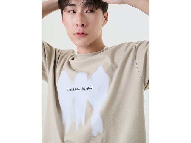 Hype It Hype It Ghost Oversized T-shirts Taupe - view 6