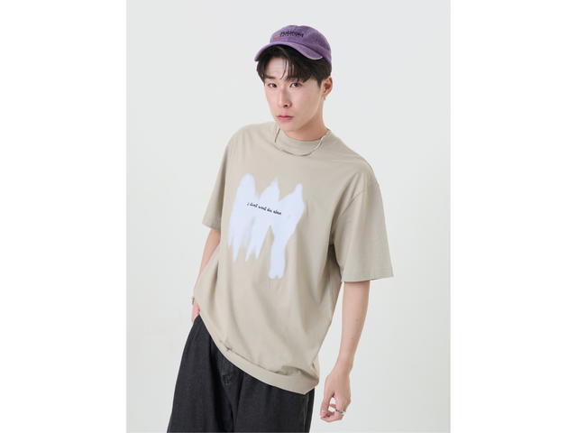 Hype It Hype It Ghost Oversized T-shirts Taupe - view 9
