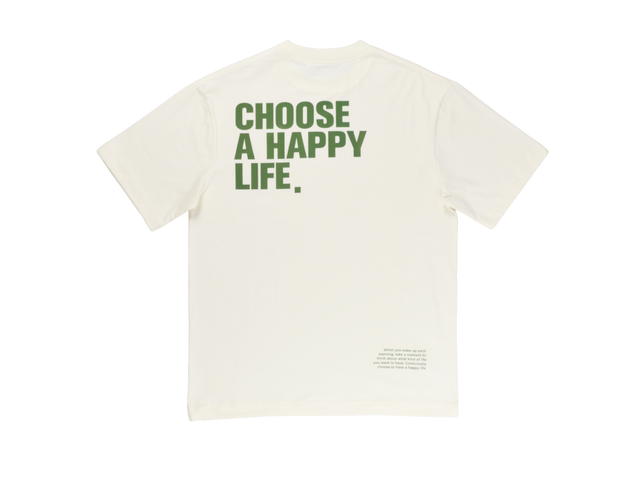 Hype It Hype It Happy Life Oversized T-shirts Cream - view 2