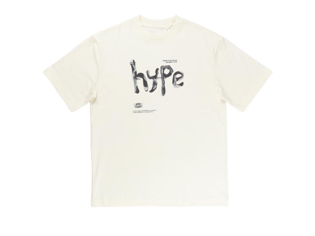 Hype It Hype It Hype Style Oversized T-shirts Cream - view 1