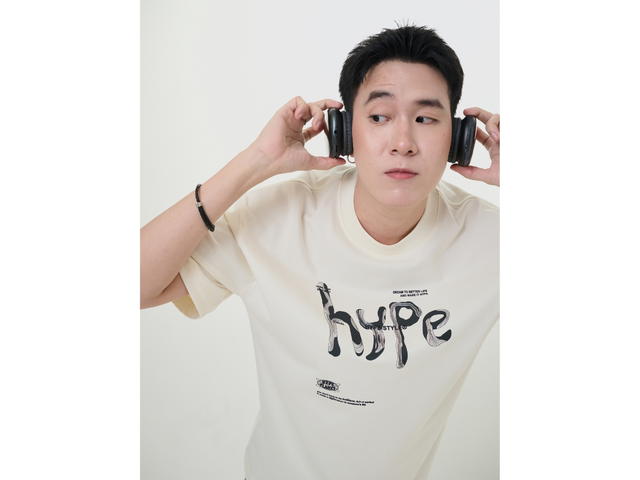 Hype It Hype It Hype Style Oversized T-shirts Cream - view 7