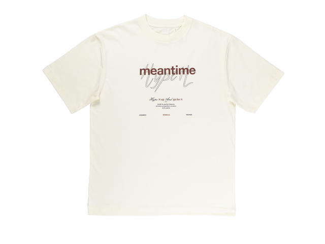 Hype It Hype It Meantime Oversized T-shirts Cream - view 1