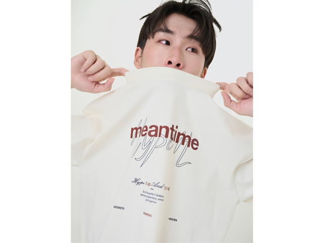 Hype It Hype It Meantime Oversized T-shirts Cream - view 8