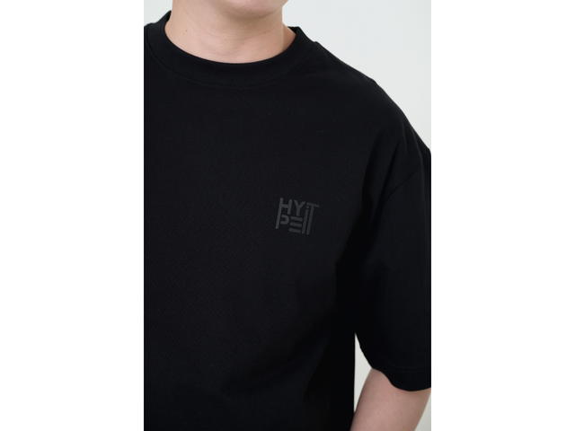 Hype It Hype It Oversized Tee with Embossed Logo Black - view 4