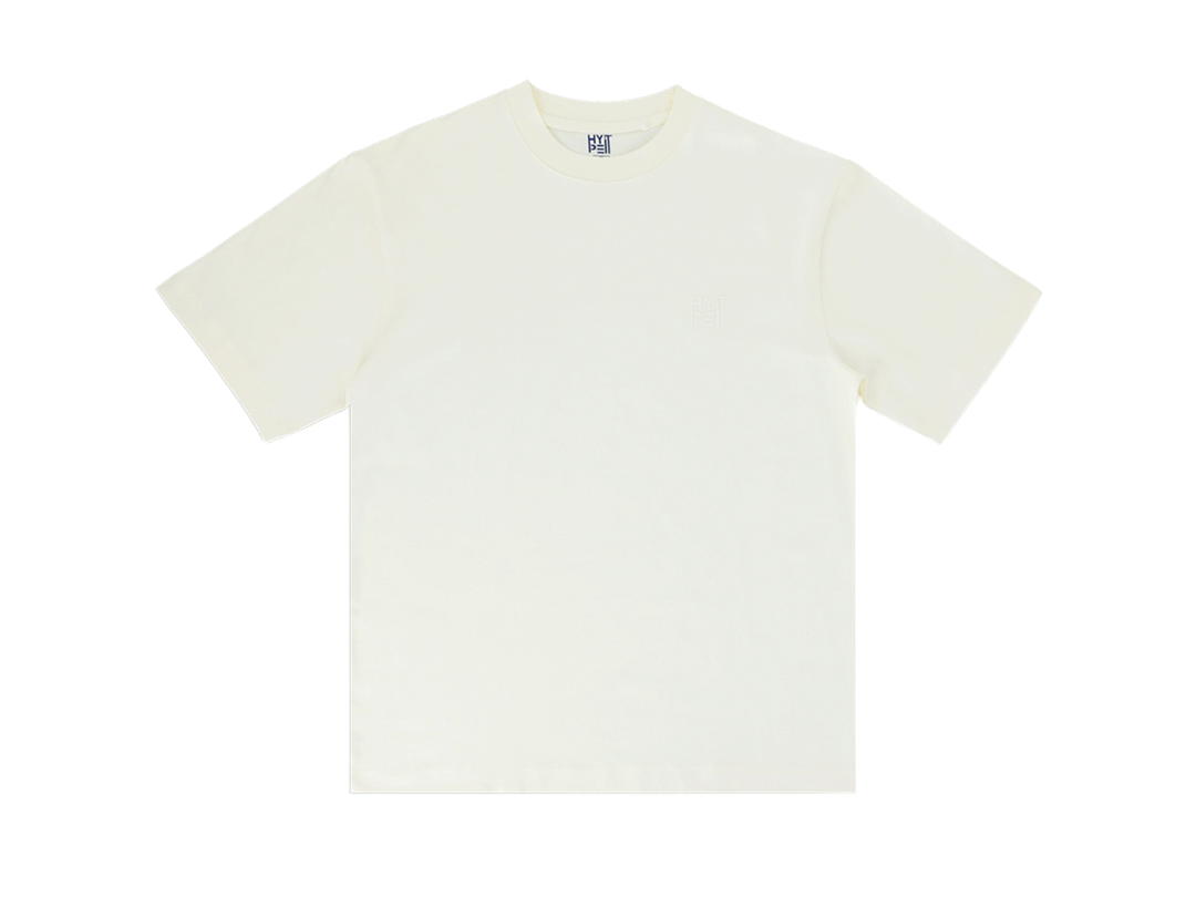 Hype It Hype It Oversized Tee with Embossed Logo Ivory