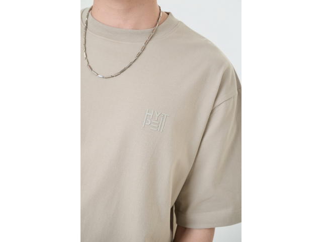 Hype It Hype It Oversized Tee with Embossed Logo Taupe - view 4