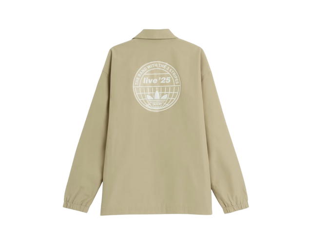 adidas adidas x Oasis Tour Coach Jacket Stone Khaki - view 2
