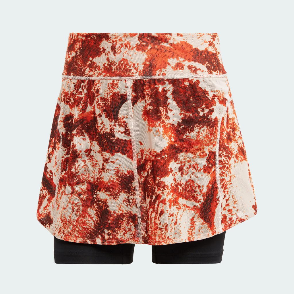 adidas adidas Tennis Paris Match Skirt Orange Brown Pattern