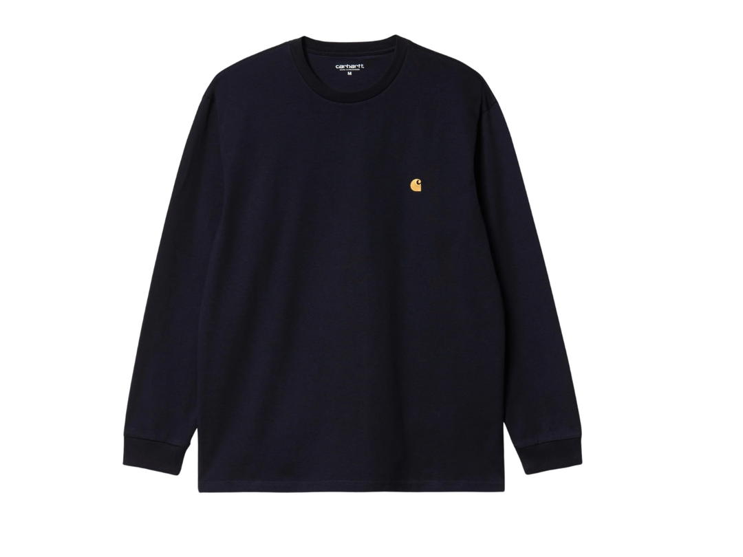 Carhartt Carhartt L/S Chase T-Shirt Dark Navy Gold