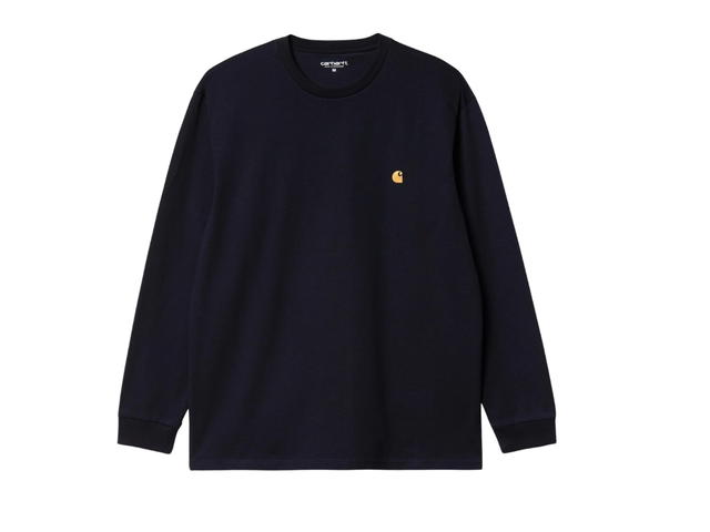 Carhartt Carhartt L/S Chase T-Shirt Dark Navy Gold - view 1