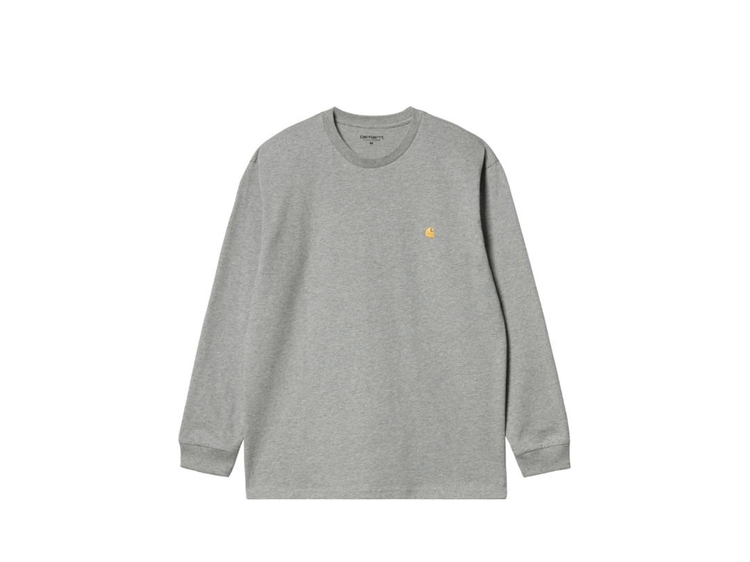 Carhartt Carhartt L/S Chase T-Shirt Grey Heather Gold