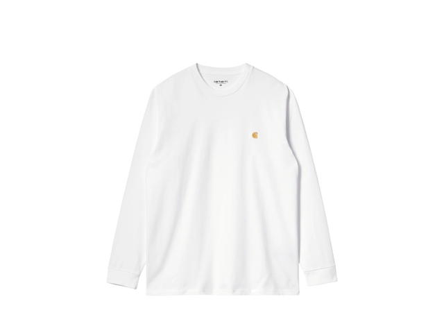 Carhartt Carhartt L/S Chase T-Shirt White Gold - view 1