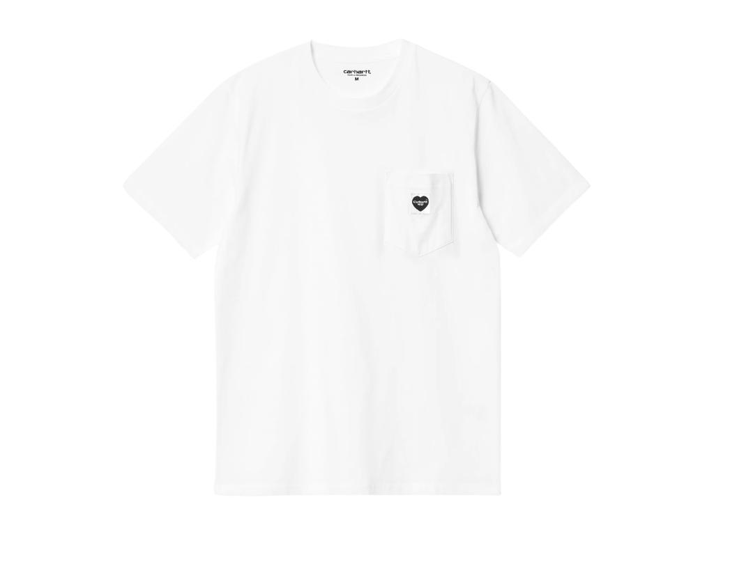 Carhartt Carhartt S/S Pocket Heart T-Shirt White Heart Black
