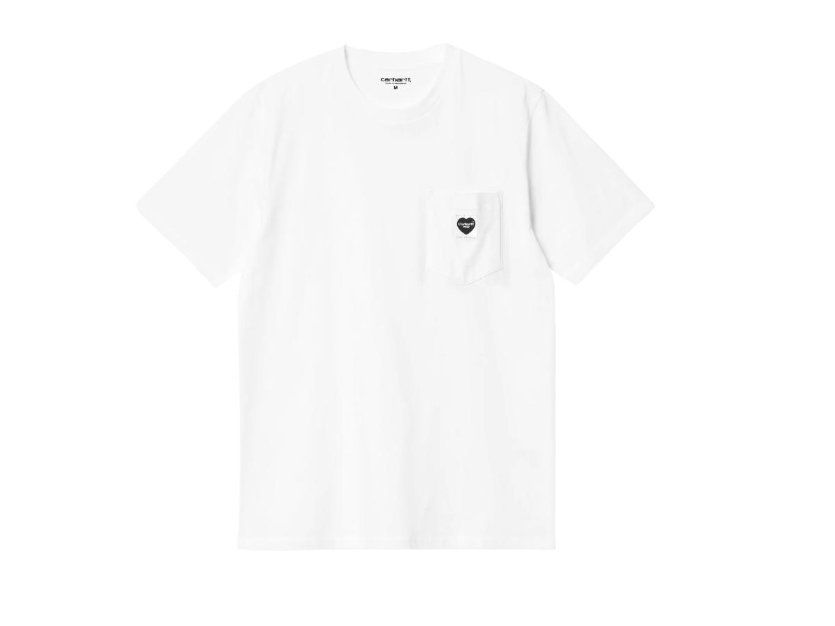 Carhartt Carhartt S/S Pocket Heart T-Shirt White Heart Black