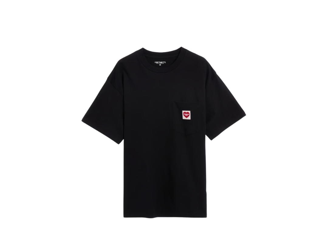 Carhartt Carhartt S/S Pocket Heart T-Shirt Black Heart Red