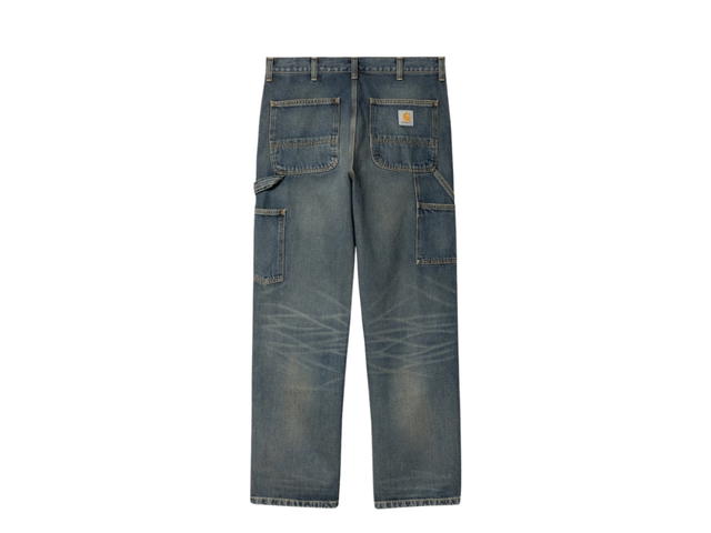 Carhartt WIP Carhartt WIP Double Knee Pant Denim Blue Worn Used Wash - view 2