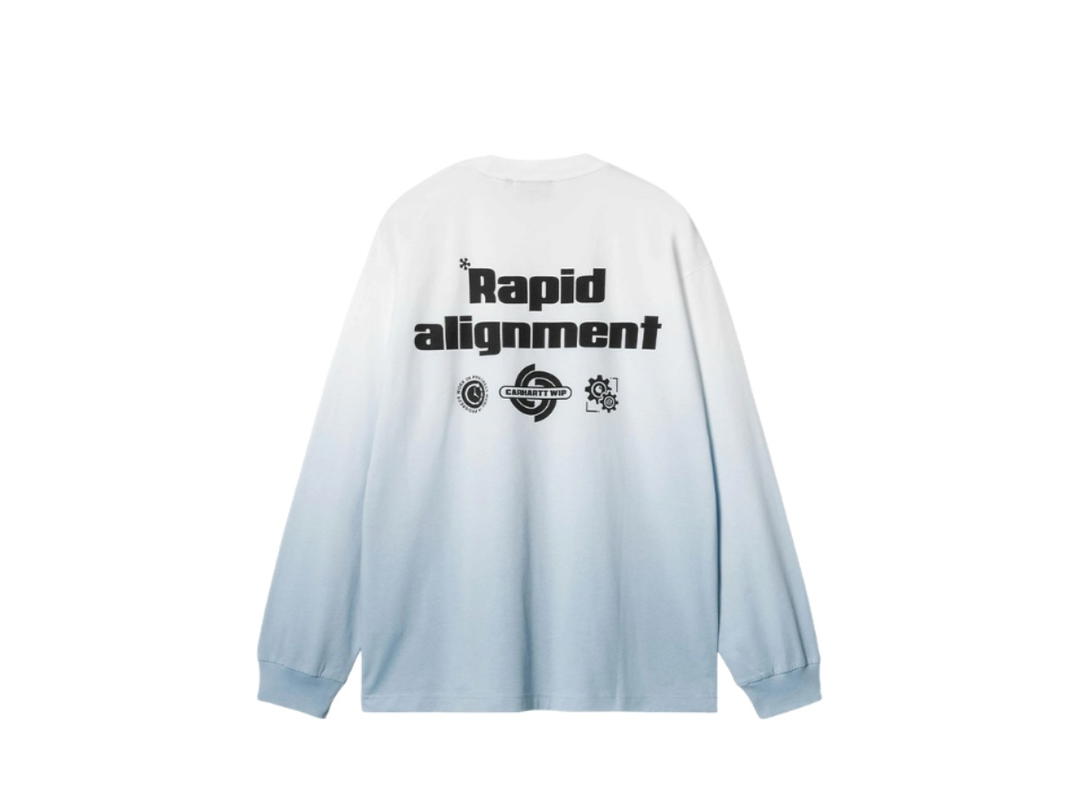 Carhartt Wip Carhartt Wip L/S Light Work T-Shirt White Blue
