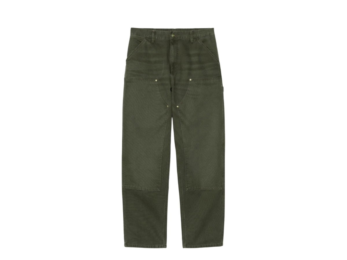 Carhartt Carhartt Double Knee Pant Olive Stone Canvas