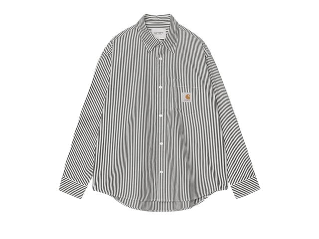 Carhartt Carhartt L/S Daldry Shirt Daldry Stripe Black Wax - view 1