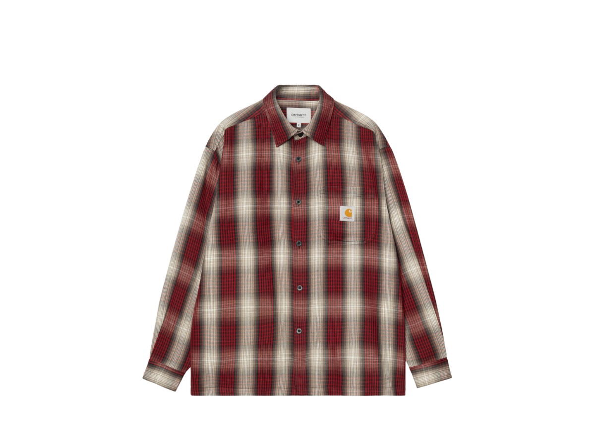 Carhartt Carhartt L/S Harlin Shirt Harlin Check Chili Pepper