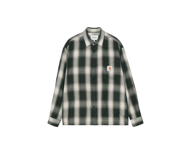 Carhartt Carhartt L/S Harlin Shirt Harlin Check Kale Green - view 1