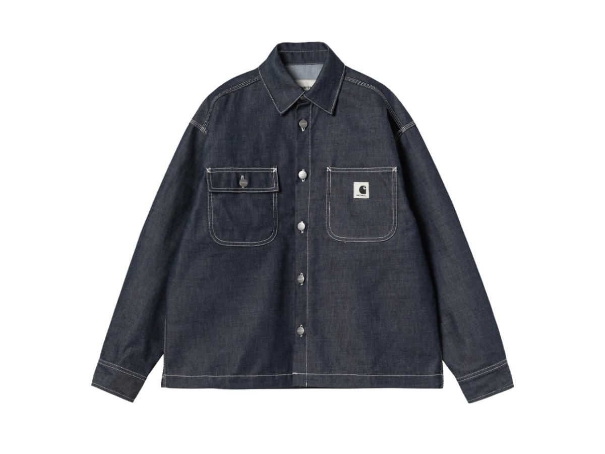 Carhartt Carhartt W Louis Shirt Jac Blue Rigid