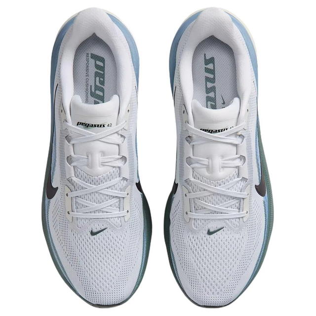 Nike Nike Pegasus 42 - White Gold/Work Blue/Mineral Slate Blue/Dark Blue/Black - view 4