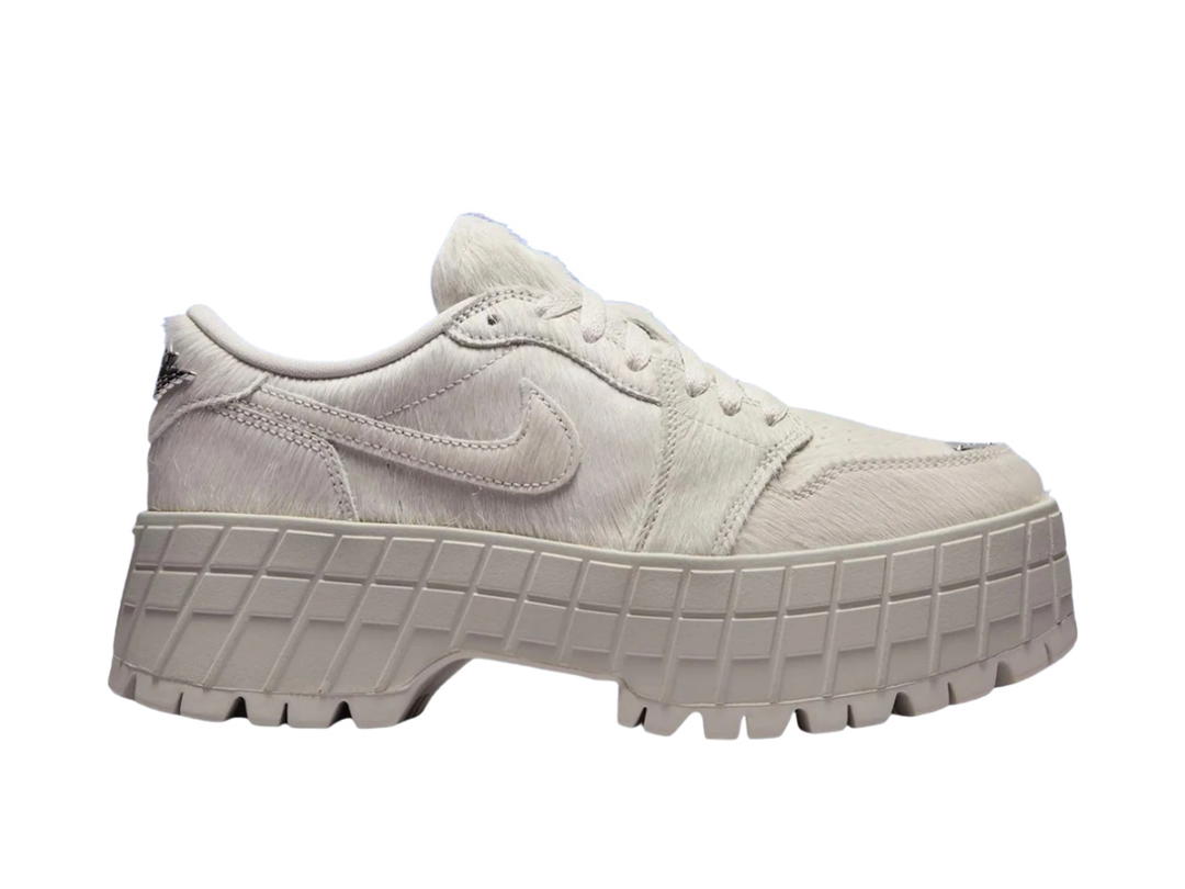 Nike Air Jordan 1 Low Light Bone Metallic Silver (Women's)