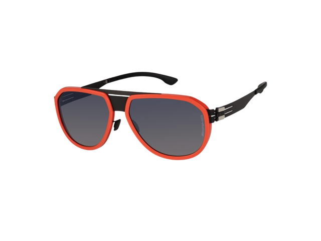 Ic! Berlin Ic! Berlin AMG 10 Sunglasses In Hybrid Black-Orange - view 1