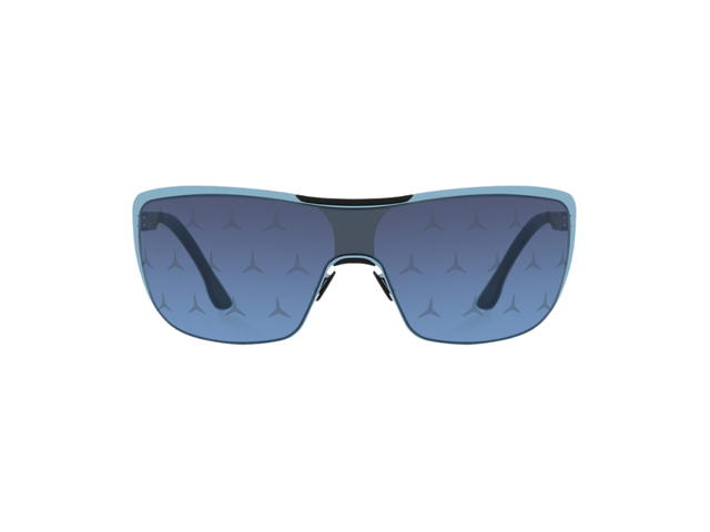 Ic! Berlin Ic! Berlin MB Shield 02 Sunglasses In Stainless Steel Electric-Light-Blue Night Shadow MB Star - view 2