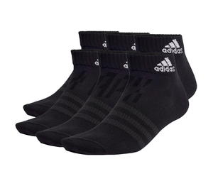 Buy adidas Thin and Light Sportswear Ankle Socks 6 Pairs Black White at Sasom – Authentic and Ready to Ship