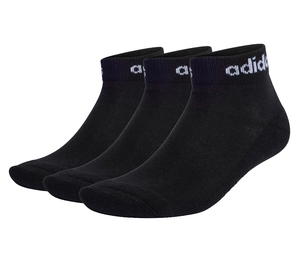 Buy adidas Think Linear Ankle Socks 3 Pairs Black White at Sasom – Authentic and Ready to Ship