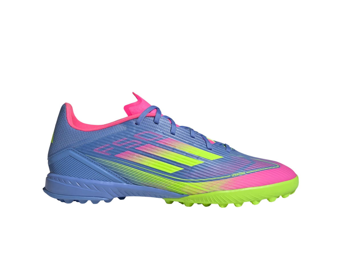 adidas adidas F50 League Turf Boots Blue Fusion Lucid Lemon Lucid Pink