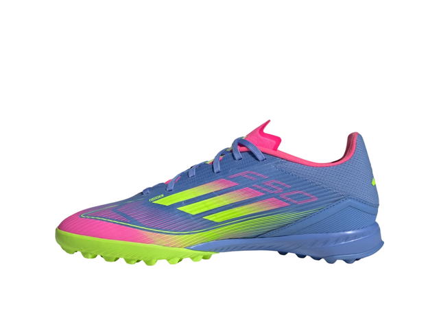 adidas adidas F50 League Turf Boots Blue Fusion Lucid Lemon Lucid Pink - view 2