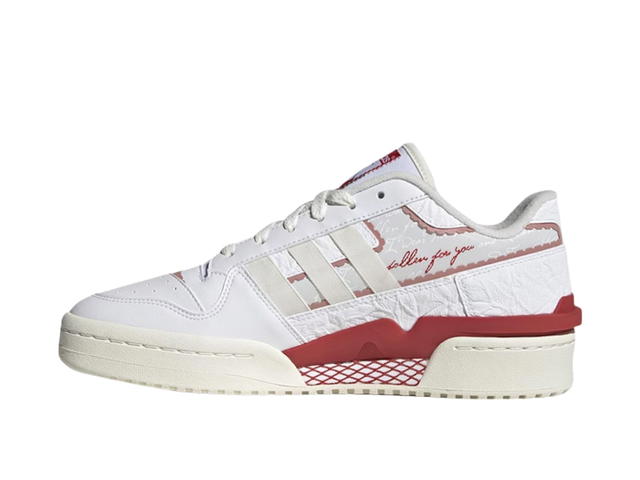 adidas adidas Forum Exhibit Low 2 White Red (Women's) - view 2