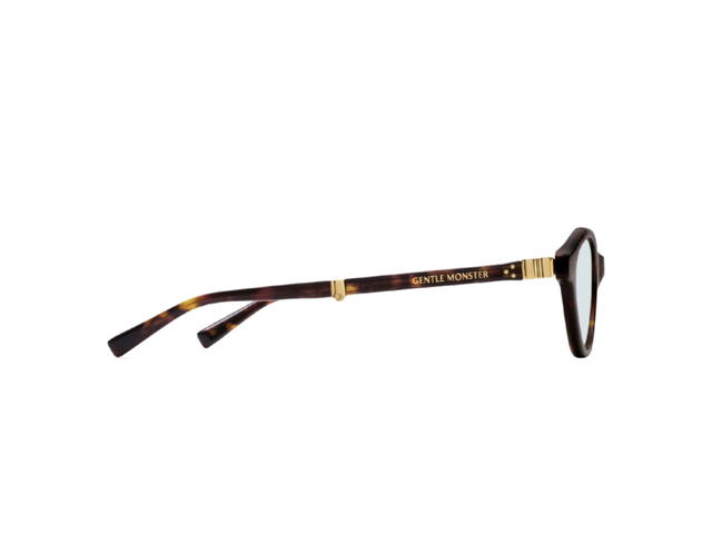 Gentle Monster Gentle Monster x Bratz Takion T1 In Tortoise Acetate Frame With Green Lenses - view 3
