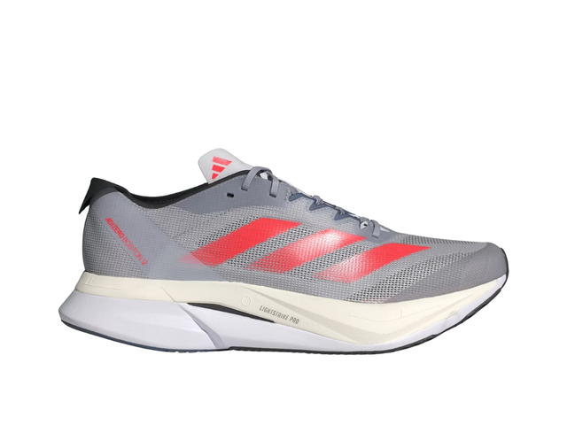 adidas adidas Adizero Boston 12 Halo Silver Solar Red Dash Grey - view 1