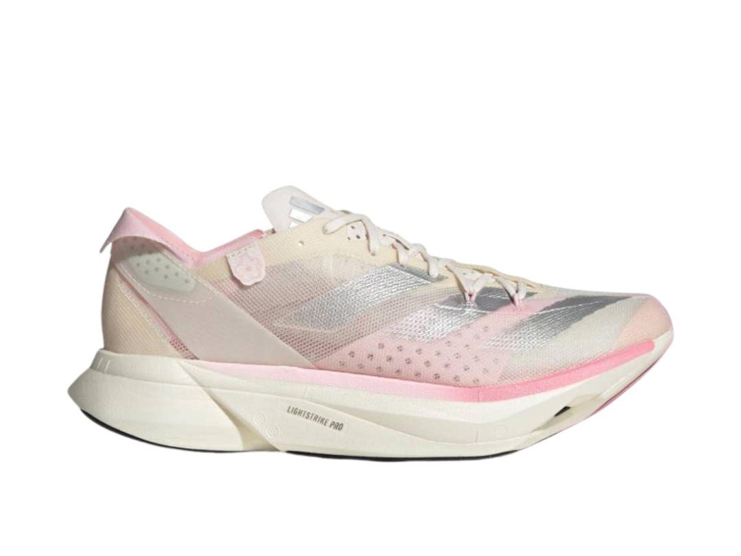 adidas adidas Adizero Adios Pro 3 Chalk White Silver Metallic Clear Pink