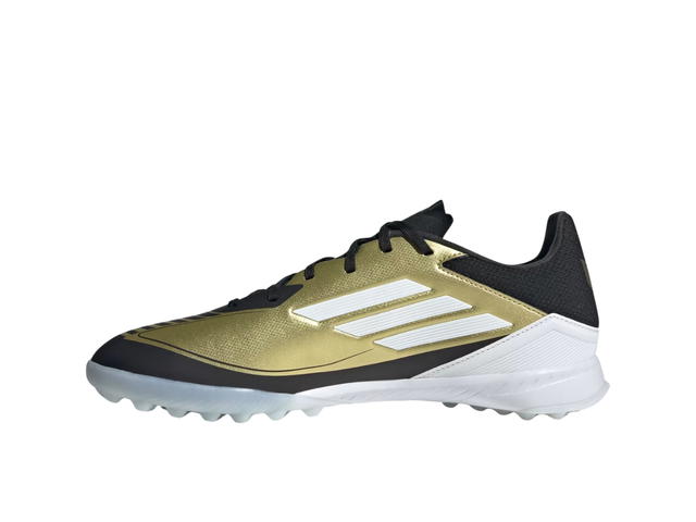 adidas adidas Messi F50 League Turf Boots Gold Metallic Cloud White Core Black - view 2