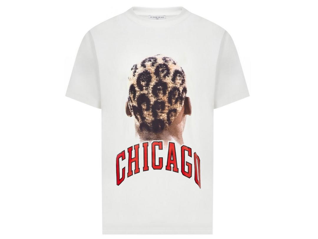 Ih Nom Uh Nit IH NOM UH NIT Cheetah Chicago player T-Shirt White