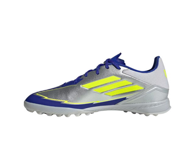 adidas adidas F50 League Messi Turf Boots Silver Metallic Solar Yellow Lucid Blue - view 2